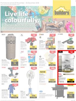 Builders Inland : Live Life Colourfully (20 Nov - 30 Dec 2018), page 1