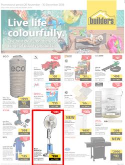 Builders Inland : Live Life Colourfully (20 Nov - 30 Dec 2018), page 1