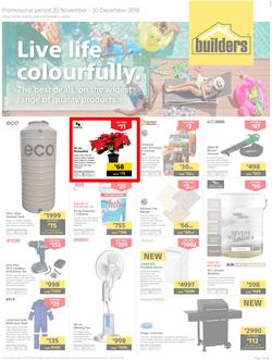 Builders Inland : Live Life Colourfully (20 Nov - 30 Dec 2018), page 1