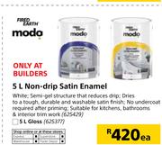 Fired Earth Non-Drip Satin Enamel & Gloss-5Ltr Each