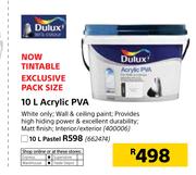 Dulux Acrylic PVA-10Ltr