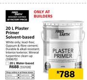 Fired Earth Plaster Primer (Water-Based)-20Ltr