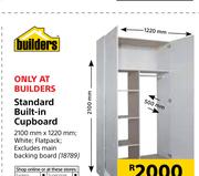 Builders Standard Built-In Cupboard 2100x1120mm