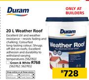 Duram Weather Roof (Green & White)-20Ltr