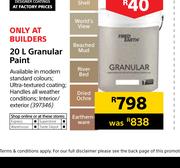 Fired Earth Granular Paint-20Ltr