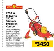 Wolf Garden 2200W Mower & 750W Trimmer Evolution Combo