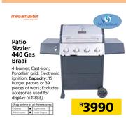 Megamaster Patio Sizzler 440 Gas Braai