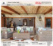 Designhouse Rome 2 Seater Sofa 1800mmX1000mmX850mm