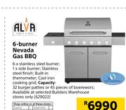 Alva 6 Burner Nevada Gas BBQ