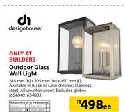 Designhouse Outdoor Glass Wall Light-Each