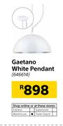 Gaetano White Pendant