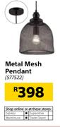 Metal Mesh Pendant