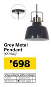 Grey Metal Pendant