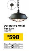 Decorative Metal Pendant