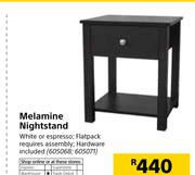 Melamine Nightstand