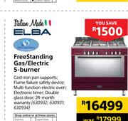 Elba Free Standing Gas/Electric 5 Burner