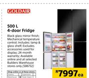 Goldair 500Ltr 4 Door Fridge-Each