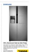Samsung 510Ltr Aluminium Side By Side Fridge