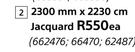 Uli Jacquard (2300mm x 2230cm)-Each