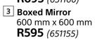 Design House Boxed Mirror (600mm x 600mm)