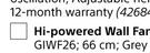 Goldair 66cm Hi Powered Wall Fan Grey GIWF26