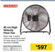 Goldair 45cm High Velocity Floor Fan