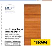 Lotus Horizontal Lotus Meranti Door-2032mm x 813mm