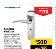 Edge Cylinder Lock Set