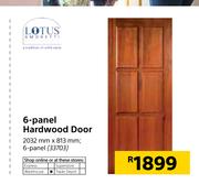 Lotus 6 Panel Hardwood Door-2032mm x 813mm