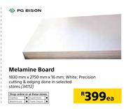 PG Bison Melamine Board-1830mm x 2750mm x 16mm Each