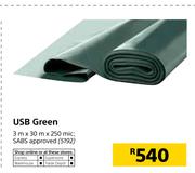 USB Green-3m x 30m x 250 Mic