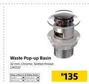 Waste Pop Up Basin-32mm