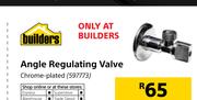 Builders Angle Regulating Valve Chrome Plated