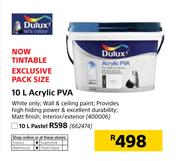 Dulux Pastel PVA-10Ltr