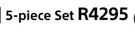 5 Piece Set