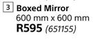 Design House Boxed Mirror (600mm x 600mm)