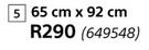 Frame 65cm x 92cm