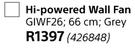 Goldair 66cm Hi Powered Wall Fan Grey GIWF26