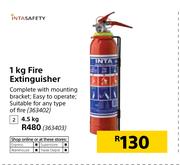 Intasafety 4.5Kg Fire Extinguisher