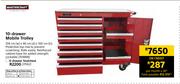 Mastercraft 10 Drawer Mobile Trolley