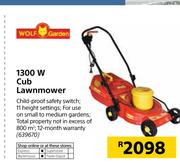 Wolf 1300w outlet cub lawn mower
