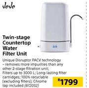 JoJo Twin Stage Contertop Water Filter Unit