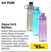 Go Pure Aqua Lock Bottles KHB111-Each
