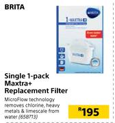 Brita Single 1 Pack Maxtra + Replacement Filter