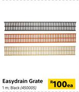 Easydrain Grate Black-1m Each