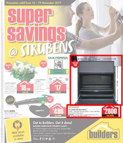Builders Strubens : Super Savings (15 Nov - 19 Nov 2017), page 1
