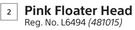 Poolbrite Pink Floater Head 