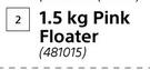 Poolbrite 1.5Kg Pink Floater