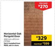 Horizontal Oak Perigold Door-2032mm x 813mm
