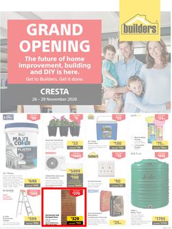 Builders : Cresta Store Grand Opening (26 November - 29 November 2020), page 1